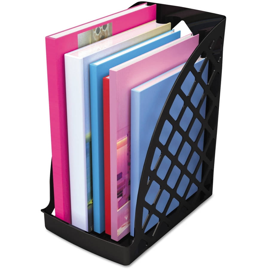 Black Universal 08119 Recycled Plastic Large Magazine File 6 1//4 x 9 1//2 x 11 3//4