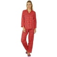 thumbnail image 2 of Bimba Women Rayon Night Wear Pajama Set Printed Full Sleeve Shirt with Pyjamas, 2 of 5