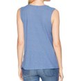 thumbnail image 3 of CECE $49 Womens New 1844 Blue Ruffled Sleeveless Scoop Neck Top XL B+B, 3 of 5