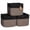 Black & Mixed Black, variant on Storage Cubes 9”x9”x7”Cotton Rope Woven Baskets for Organizing 3-Pack | 9 Inch Cube Storage Bin | Small Basket for Shelf Nursery, Pantry, Decorative Plant, Bathroom Closet