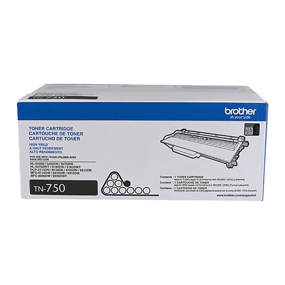 Brother Genuine High-yield Black Printer Toner Cartridge, TN7502PK