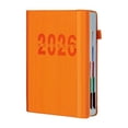 thumbnail image 2 of FURNIX Classic Daily Planner,A5 Orange Daily Planner – Thoughtful Gift For Organized People,Basic Hardcover Planner,Daily Organizer,Simple Goal Setting Journal,Planner 2025-2026,2026 Monthly Planner, 2 of 7