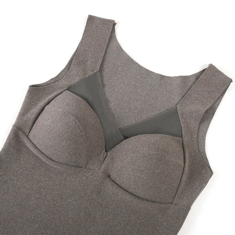 iOPQO tank top for women Sleeveless Thermal Shirts V Neck Vest