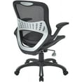 thumbnail image 4 of Silla de computadora de Oficina con Asiento y Respaldo de Malla Transpirable, Base Negra, Negro，61,6x 61x 104,8. centimeters, 4 of 8