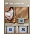 thumbnail image 4 of FeelNeedy Cat Water Fountain, 2.8L/95oz Stainless Steel Cat Fountain with Filter, Ultra-quiet Automatic Pet Water Dispenser for Cats Indoor, 4 of 10