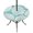 Teal, variant on Round Outdoor Tablecloth with Umbrella Hole and Zipper, Turquoise Scallop Coastal Tablecloth with Elastic Waterproof, Summer Beach Nautical Patio Table Covers for 45" - 54" Picnic Pool Tables