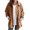 Coffee, variant on Women's Cozy Soft Open Front Cardigan Long Sleeve Notched Lapel Loose Fit Casual Outerwear For Fall And Winter Seasons