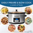 thumbnail image 3 of Maxi-Matic Elite Platinum MST-900D 8.5 Quart Digital Programmable Slow Cooker with Timer, Stainless Steel, 3 of 8