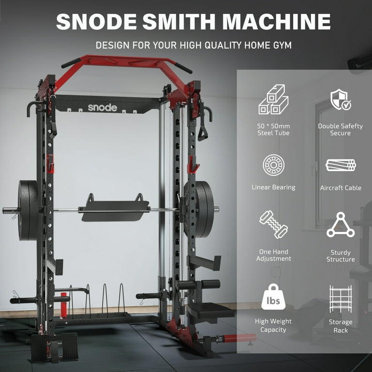 Snode ALL10 Smith Machine for Home Gym System, Multi-Function