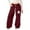 Wine, variant on CAIXIA Girls Sweatpants Size 7-8 Girls Lightweight Athletic Pants with Bow Tie Detail Wide Leg Joggers for Casual Comfort and Play,Black