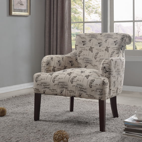 Best Master Furniture's Regency Living Room Accent Chair, Multiple Patterns Available