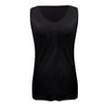 thumbnail image 5 of Breezora Women Sparkle V Neck Sequin Tank Top Glitter Sleeveless Club Festival Layer Loose Fit Vest L Size Black, 5 of 7