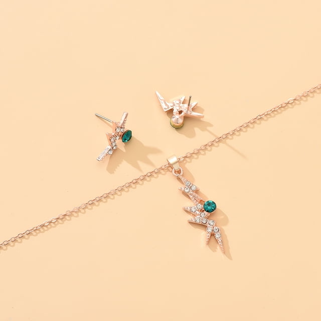 Conjunto de aretes de collar de diamantes de joyería de moda para damas Wmkox8yi sjalhkljlk1335