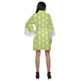 thumbnail image 3 of Moomaya Robes Courtes Imprimées pour Femmes Robes en Coton pour Femmes avec Bordure en Dentelle, 3 of 6