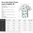 thumbnail image 3 of KLL Men's Hawaiian Shirt Short Sleeve Button Down Beach Shirts-Turtles And Seahorses, 3 of 5