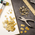 thumbnail image 6 of 300 Pieces 3/4 Inch Brass Paper Fasteners Paper Brads, and 300 Pieces Plated Brass Washers with Hole Punch Gold, 20mm, 6 of 6
