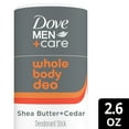 thumbnail image 3 of Dove Men +Care Whole Body Deo Stick Men's Deodorant, Shea Butter & Cedar 2.6 oz, 3 of 10