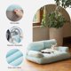 thumbnail image 4 of Cama para gatos MEWOOFUN para gatos de interior y perros pequeños, color azul, 4 of 9