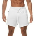 thumbnail image 1 of AherBiu Mens Workout Shorts Lightweight Drawstring Stretch Waist Relaxed Fitted Shorts Athletic Fashion Comfy Shorts, 1 of 6