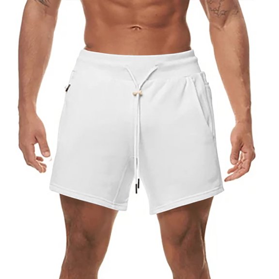JIUKE Mens Workout Shorts Drawstring Elastic High Waist Wide Leg Athletic Running Baggy Comfy Lounge Shorts