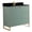 Mint Green, variant on Fine Fixtures Opulence Collection 36 in. W x 18 in. D x 33 in. H Bathroom Vanity in Navy Blue with Black Marble Sintered Stone Sink - Black hardware