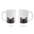 thumbnail image 2 of WIRESTER 11 Oz Ceramic Tea Cup Coffee Mug, Animal White Silver Point Ragdoll Cat Paws Up, 2 of 7