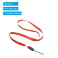 thumbnail image 4 of Uxcell 17" Neck Lanyards 0.4" Width Detachable Strap Lanyard for ID Badge Keys Red 10 Pack, 4 of 5