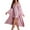 Pink, variant on Women's Casual Fashion Sexy Imitation Silk Pajamas Ice Silk Home Clothes Sling Robe Suit