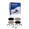 thumbnail image 4 of Detroit Axle - Front Brake Kit for Mercedes-Benz C230 C240 C280 C320 C350 CLK320 CLK350 SLK280 SLK300 Drilled & Slotted Disc Brake Rotors Ceramic Brakes Pads Replacement: 11.81 inch Front Rotor, 4 of 8