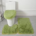 thumbnail image 4 of Bathroom Rug Set Super Soft U-shaped Foot Pad Non-slip Absorbent Floor Mat for Home Bathroom Decoration Soft Toilet Mat, 4 of 8