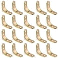 thumbnail image 1 of UPGRATOR 20 Pcs Support d'Angle Robuste en Fer Doré pour Menuisiers Anti-Rouille, 1 of 6