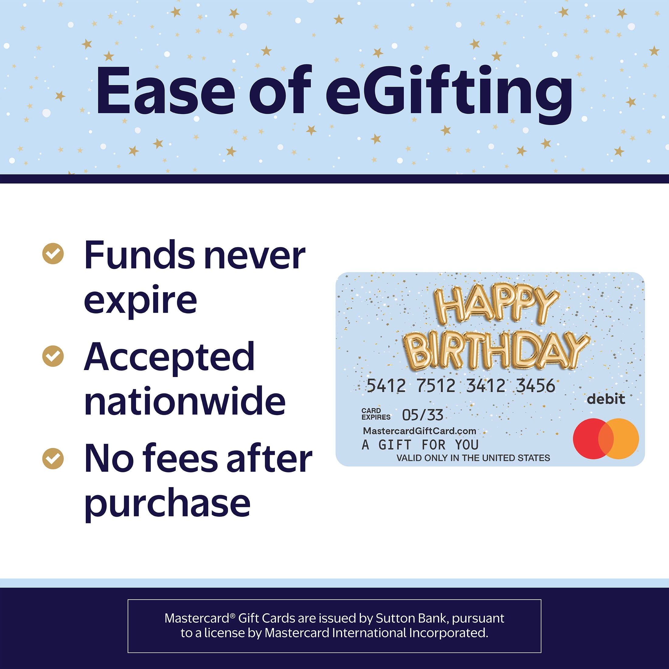 Mastercard® $20-$500 Puffy Balloons eGift Card (Plus $6.84 Purchase Fee) [Email Delivery]