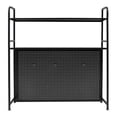 thumbnail image 4 of Miumaeov 2 Tier Desk Bookshelf Pegboard Organizer Desktop Storage Display Rack with Hooks, 4 of 16