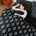 thumbnail image 5 of Manfei Aztec Geometric Twin Bedding, Bohemian Southwestern Bedding Comforter Set, Black, Black Reversible 7 Pieces, 5 of 6