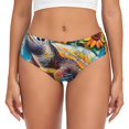 thumbnail image 1 of Balery Sunflower Turtle Ropa Interior de Algodón para Mujer con Dibujo – Braguitas Cómodas y Elásticas, Estilo Clásico-4X-Large, 1 of 6