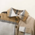 thumbnail image 4 of Toddler Baby Boys Girls Flannel Shirt Jacket Plaid Button Down Shacket Kids Long Sleeve Coat Top Fall Winter Clothes Baby Clothes, 4 of 8
