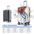 thumbnail image 5 of Goofa Colorful Floral Jellyfish Pattern Luggage Covers For Suitcase,Suitcase Cover Protector Fit 18-32 Inch Luggage-X-Large, 5 of 9