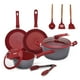thumbnail image 1 of Bateria de Cocina Flavorstone Light Grande Antiadherente Set 10 Piezas Rojo Flavor Stone, 1 of 3