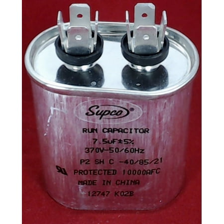 

CR7.5X370 Run Capacitor Oval 7.5 Mfd. 370 Volt