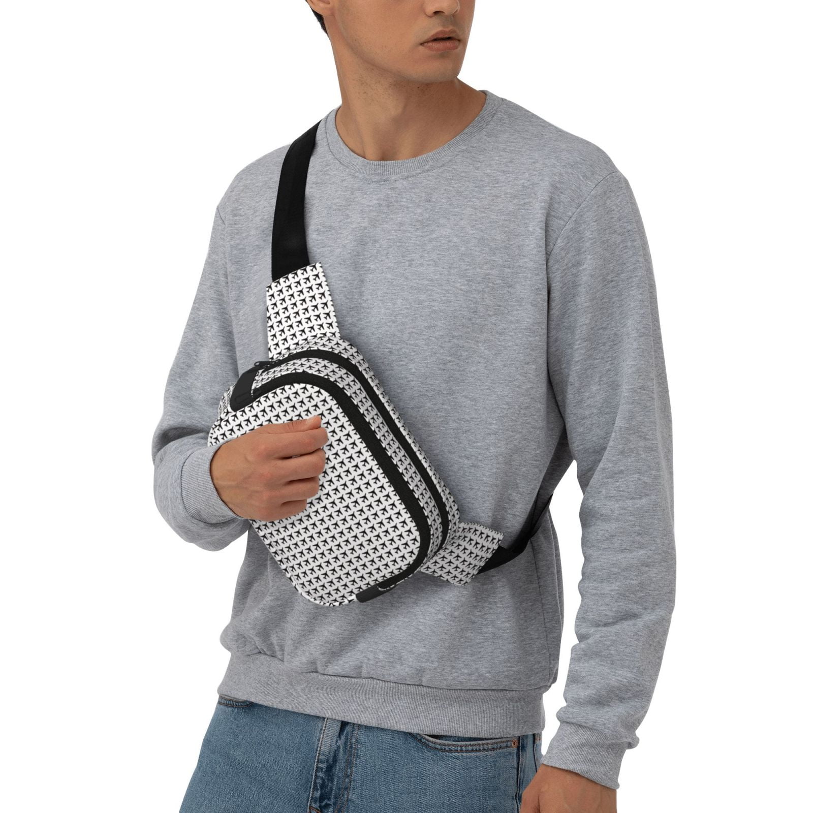 Hirioo Airplane for Double Layer Waist Bag Adjustable Fanny Pack For Travel Running Hiking