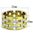 thumbnail image 2 of Womens Rings Two-Tone IP Gold (Ion Plating) Stainless Steel Ring with No Stone TK1705, 2 of 4