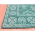 thumbnail image 2 of EORC Green Hand-Tufted Wool Traditional Overdyed Rug, 5' x 8', 2 of 5