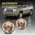 thumbnail image 2 of For 05-10 Jeep Grand Cherokee Chrysler 300 Dodge Fog Lights Smoke Lens Lamp Pair, 2 of 7