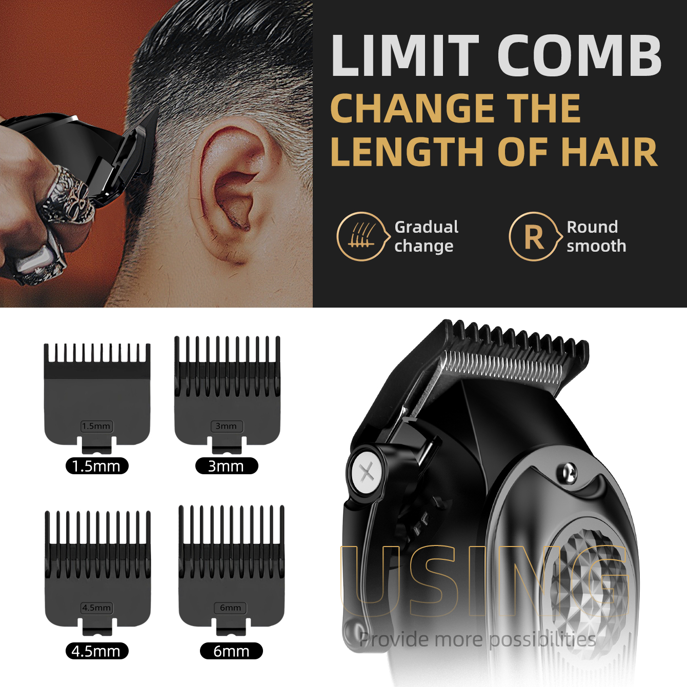 OBACRE Corded & Cordless Hair Clipper Kit photo 6