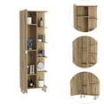 thumbnail image 3 of Shallow Shelves & Covered Cabinet - Freestanding Bathroom Storage Option, 3 of 4