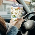thumbnail image 6 of Susaid Cute Frog Print 20oz Car Cup,Insulated Coffee Cup Fully Spill Proof Travel Coffee Mug, Stainless Steel Tumbler for Work Home Outdoor Car-Without Straw, 6 of 8