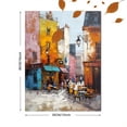 thumbnail image 3 of Parisian Street Cafe Canvas Print Wall Art for Living Room Dining Room Bedroom Kitchen Office Bar Hotel Decor, 3 of 8