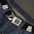 thumbnail image 2 of Buckle-Down Belt, Seatbelt Buckle Belt, Owls Black Whit, 34 to 52 Inches, 2 of 9