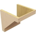 thumbnail image 5 of 12"W x 12"D x 12"H Wide Burlington Rough Cedar Woodgrain TimberThane Corbel, Primed Tan, 5 of 6