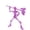 Purple, variant on Articulated Movable Skeleton Action Figure DIY Assembly Posable Skull Model with Multiple Interchangeable Props Desk Decor Ornament Halloween Party Prop